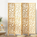 4-Panel Room Divider – 162x170cm, Clover Natural | Artiss