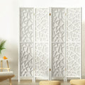 4-Panel Room Divider – 162x170cm, Clover White | Artiss