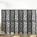 8-Panel Room Divider – 325x170cm, Clover Black | Artiss