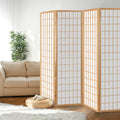 4-Panel Room Divider – 174x179cm, Natural | Artiss