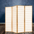 6-Panel Room Divider – 261x179cm, Natural | Artiss