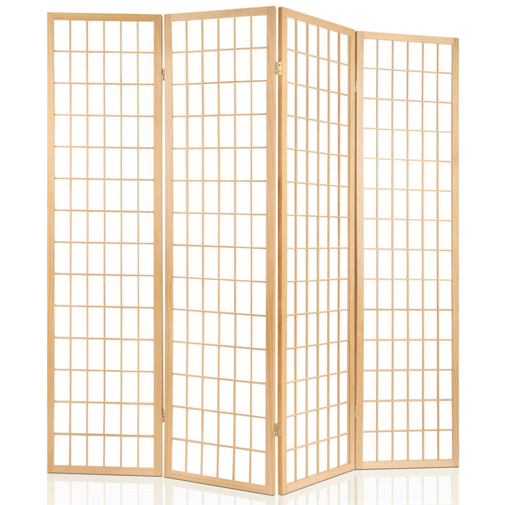 6-Panel Room Divider – 261x179cm, Natural | Artiss