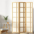 3-Panel Room Divider – 132x179cm, Nova Natural | Artiss