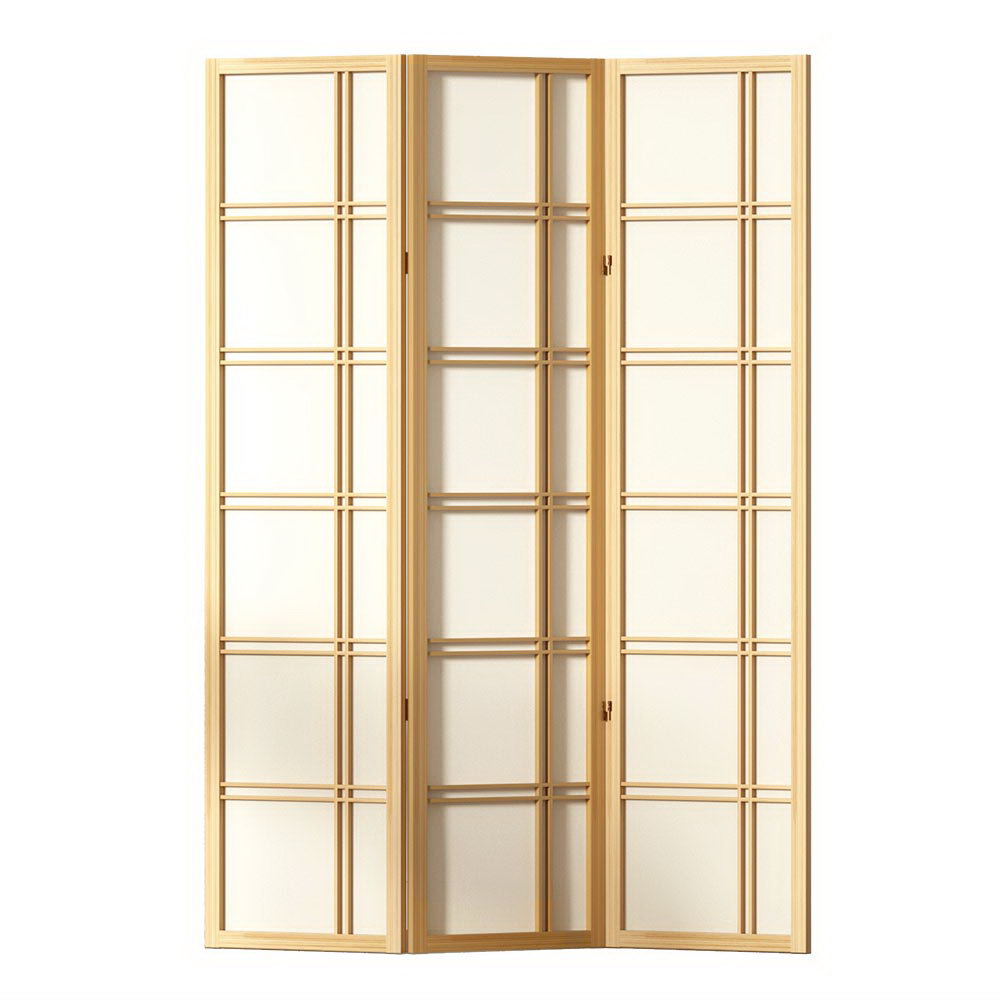 3-Panel Room Divider – 132x179cm, Nova Natural | Artiss