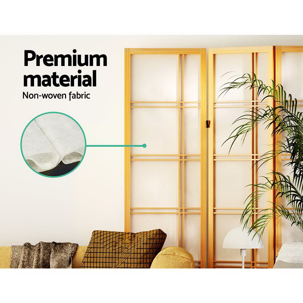 3-Panel Room Divider – 132x179cm, Nova Natural | Artiss