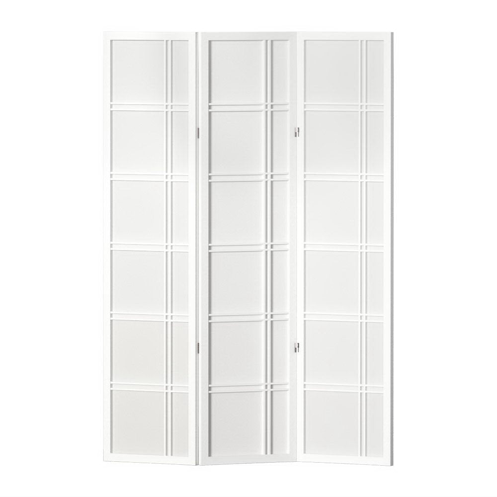 3-Panel Room Divider – 132x179cm, Nova White | Artiss