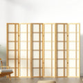 6-Panel Room Divider – 265x179cm, Nova Natural | Artiss