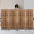 8-Panel Room Divider – 326x170cm, Louver Oak | Artiss