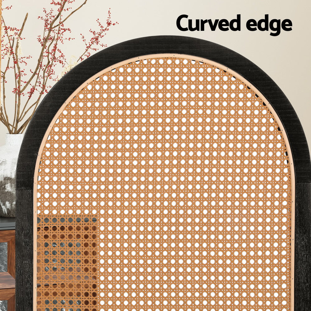 3-Panel Room Divider – 151x180cm, Rattan Brown | Artiss
