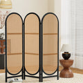 3-Panel Room Divider – 151x180cm, Rattan Brown | Artiss