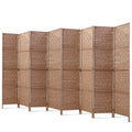 8-Panel Room Divider – 326x170cm, Woven Natural | Artiss