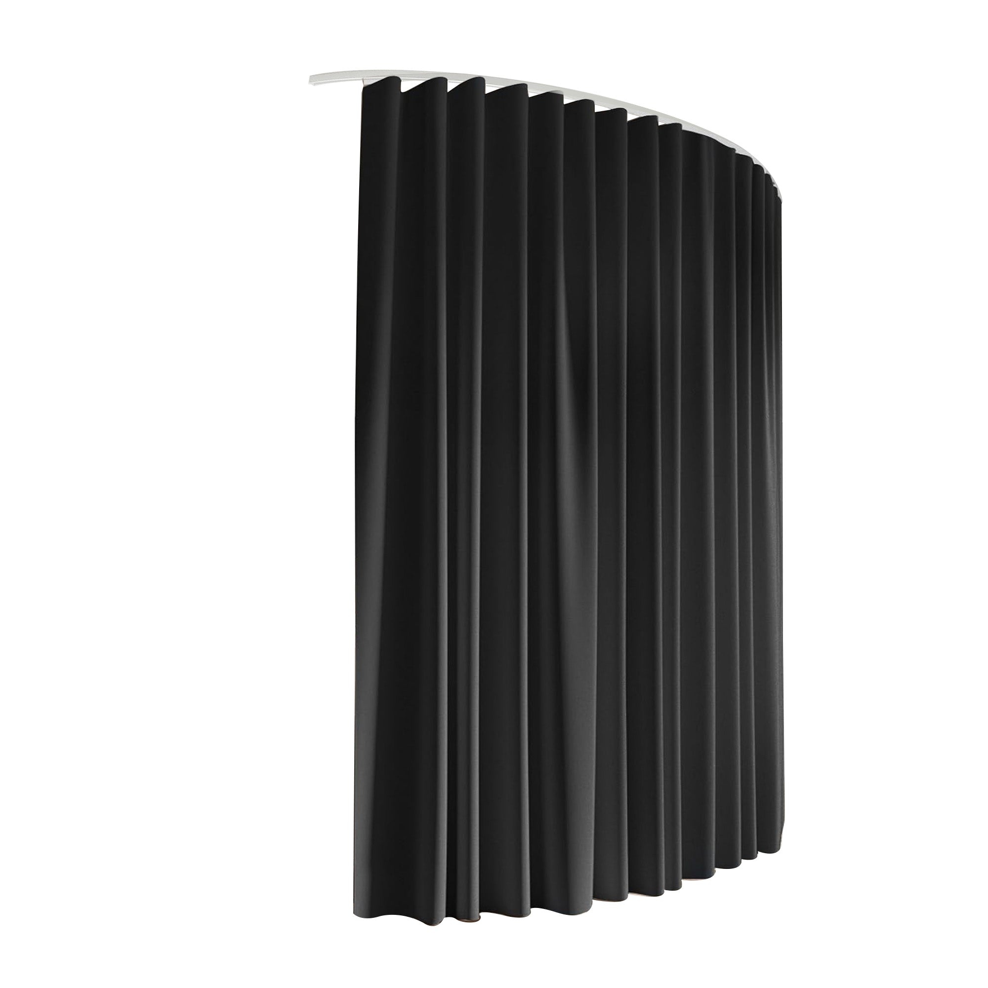 Artiss Ceiling-Mounted Flexible Curtain Room Divider – Black