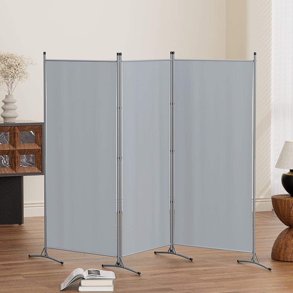 Artiss 3-Panel Folding Room Divider 260 × 180cm – Grey