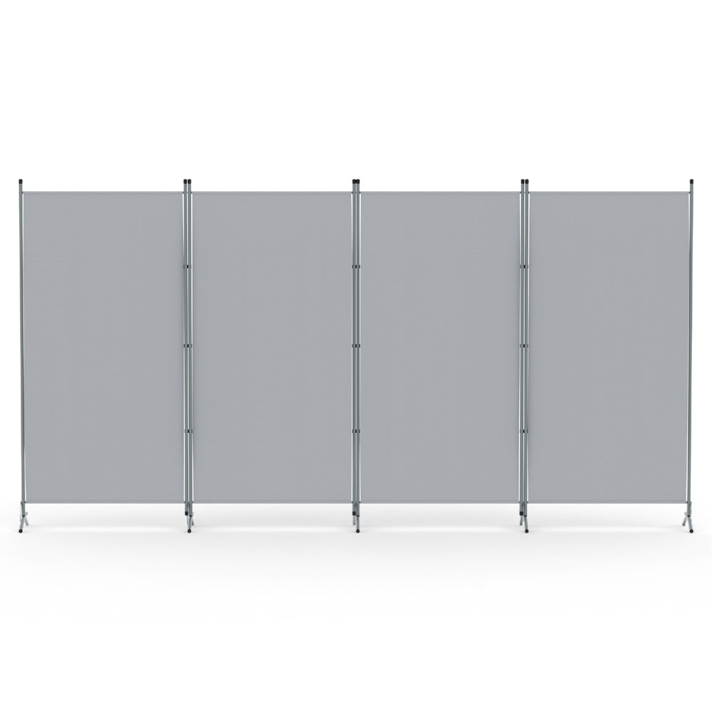 Artiss 4-Panel Folding Room Divider – Grey, 345 × 180 cm