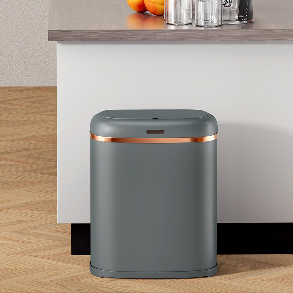 Devanti 38L Motion Sensor Bin – Grey