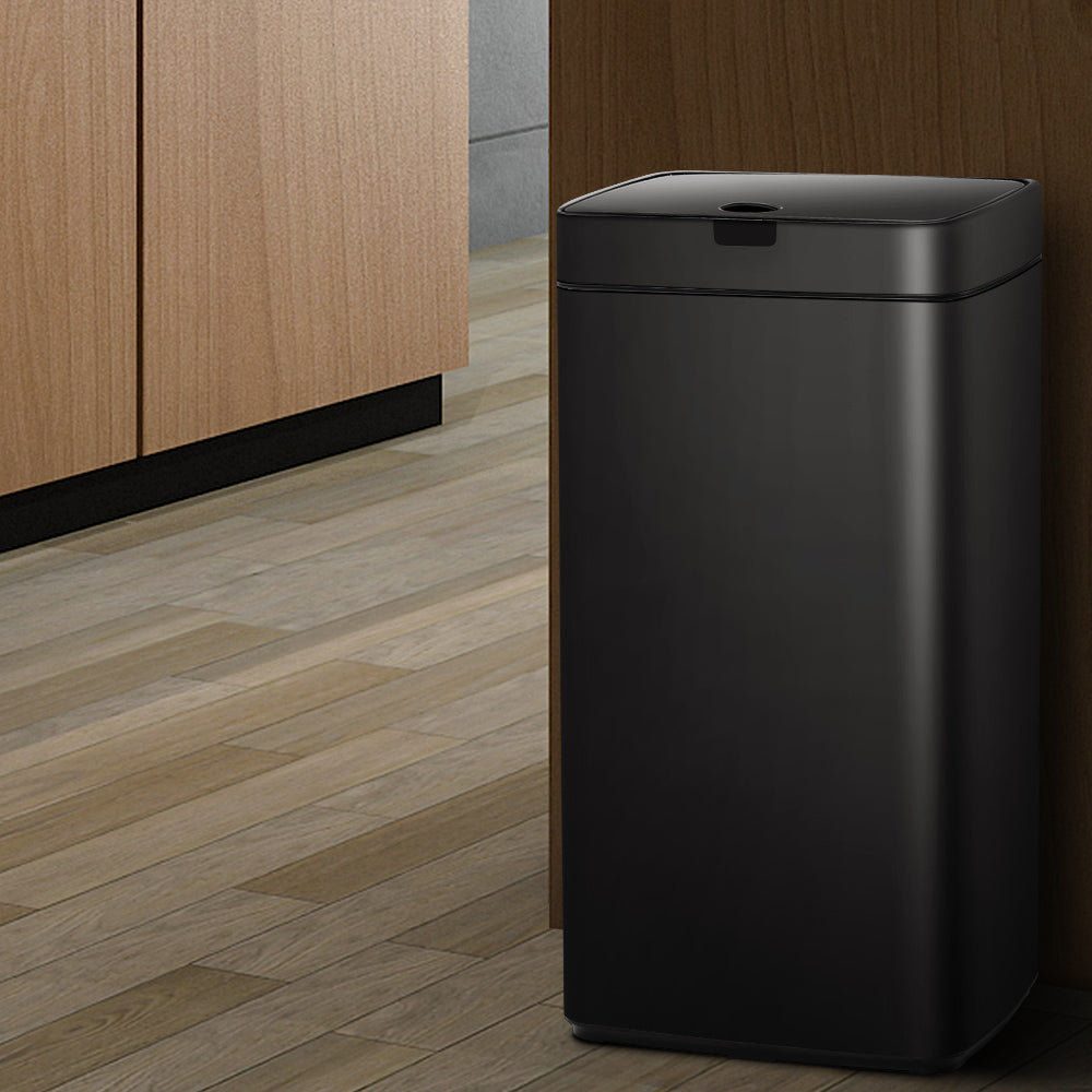 Devanti 45L Motion Sensor Bin – Black