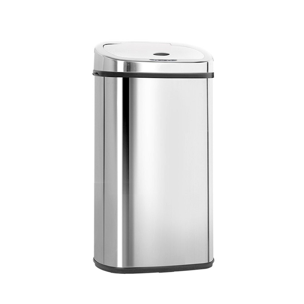 Devanti 50L Motion Sensor Bin – Silver