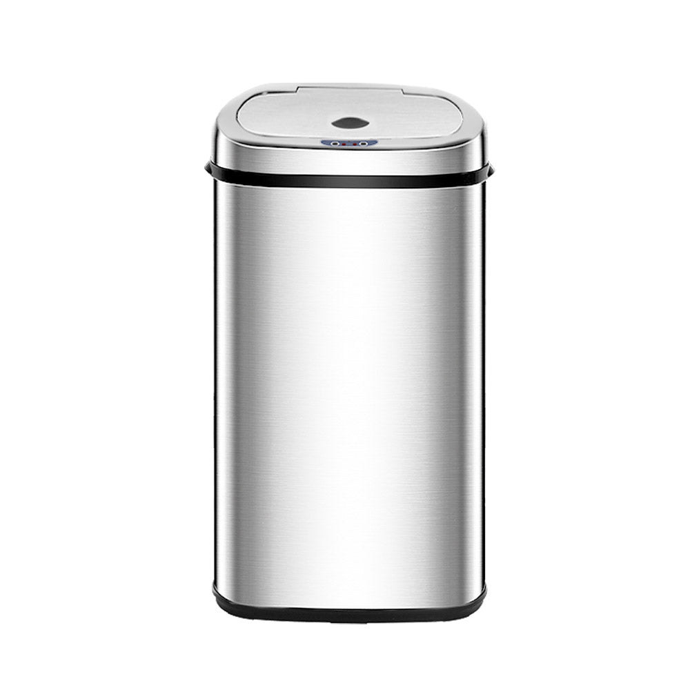 Devanti 50L Motion Sensor Bin – Silver