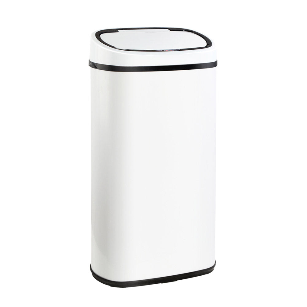 Devanti 58L Motion Sensor Bin – White