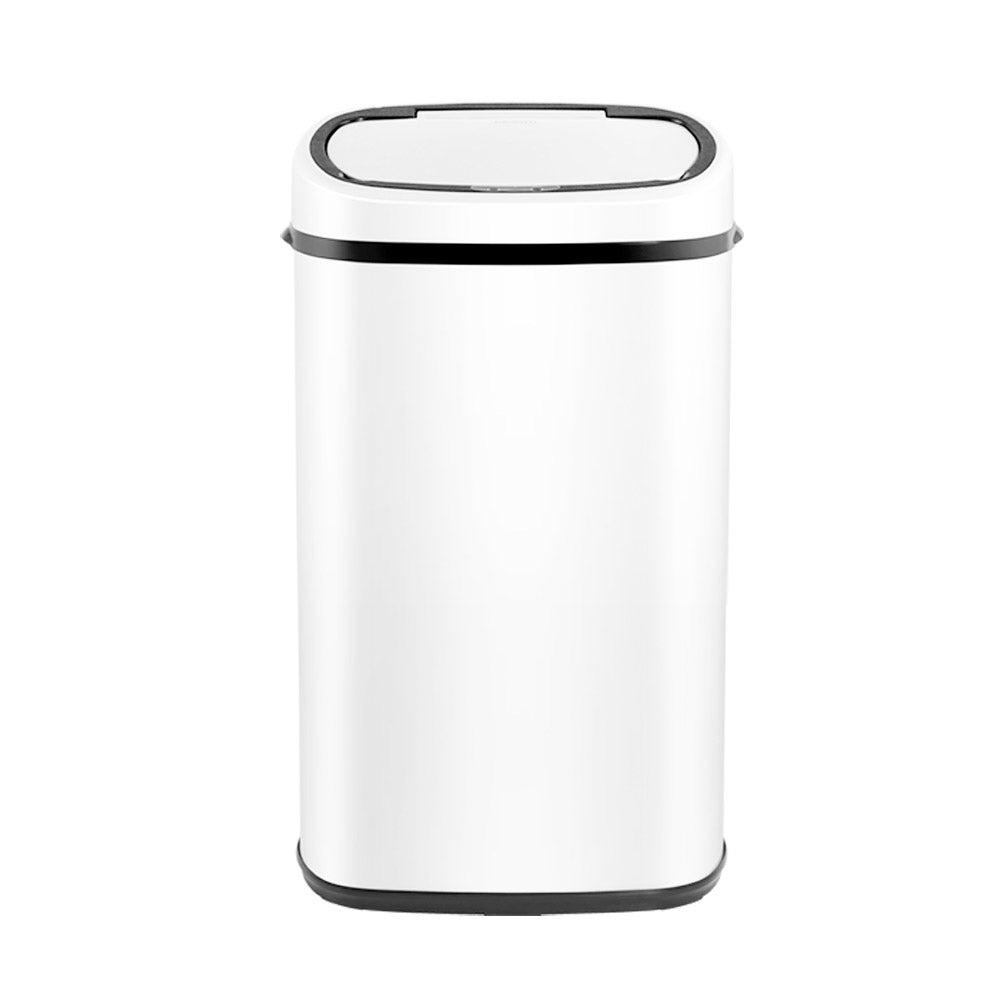 Devanti 58L Motion Sensor Bin – White