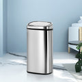 Devanti 68L Motion Sensor Bin – Silver