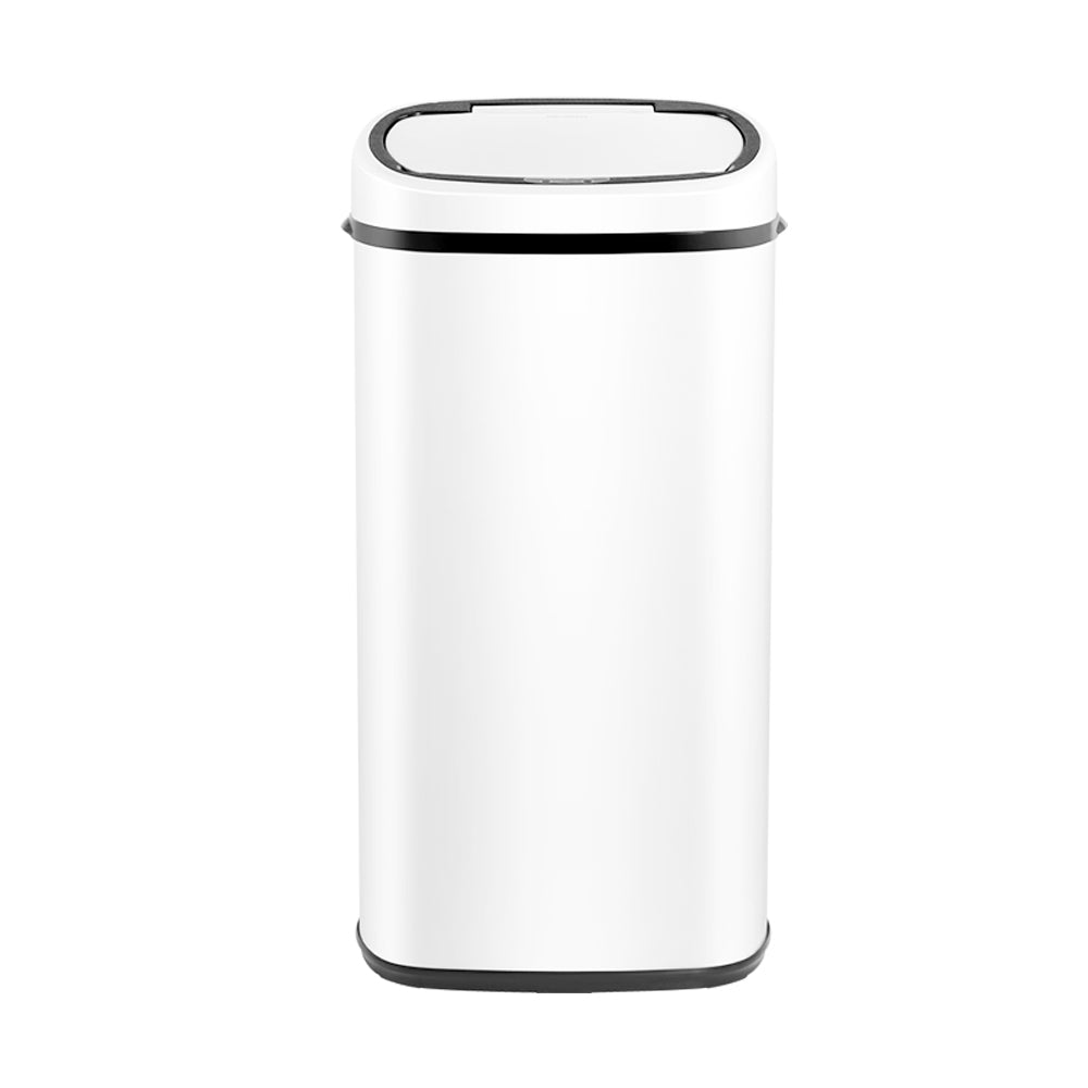 Devanti 68L Motion Sensor Bin – White