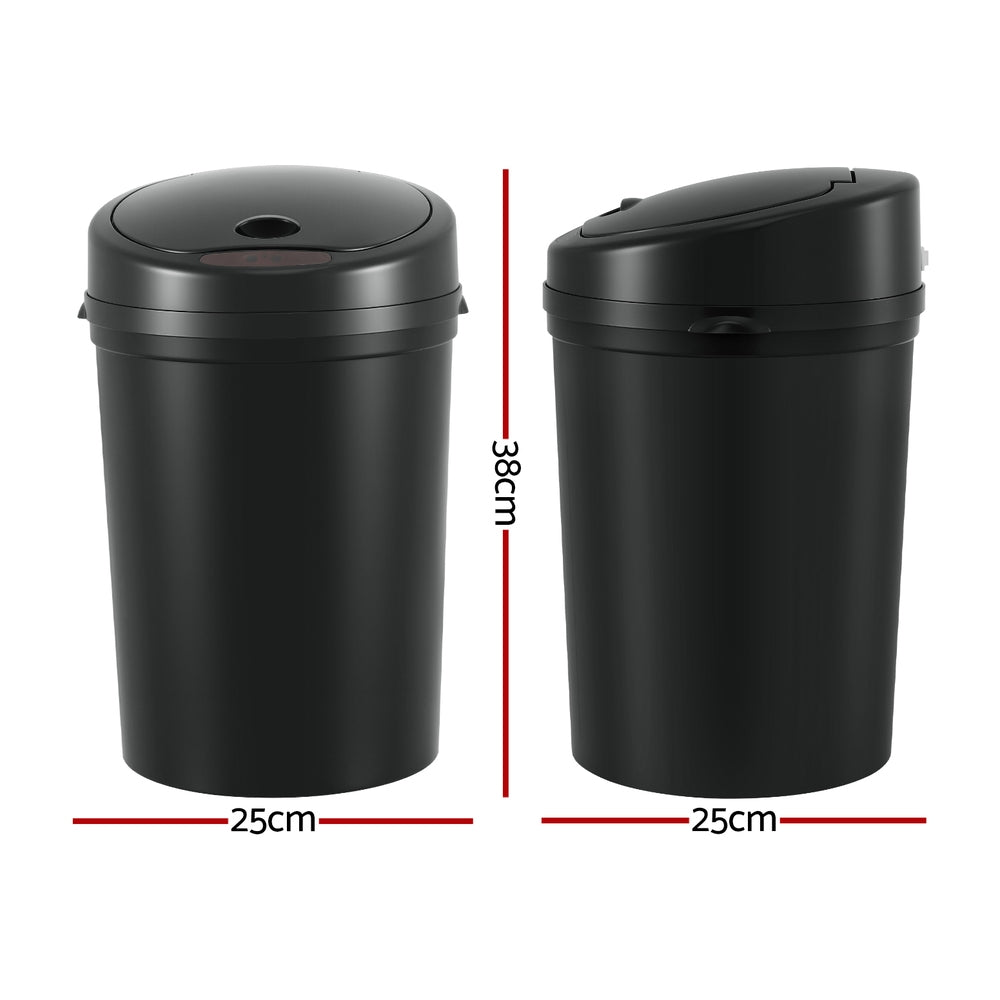 Devanti 9L Motion Sensor Bin – Black