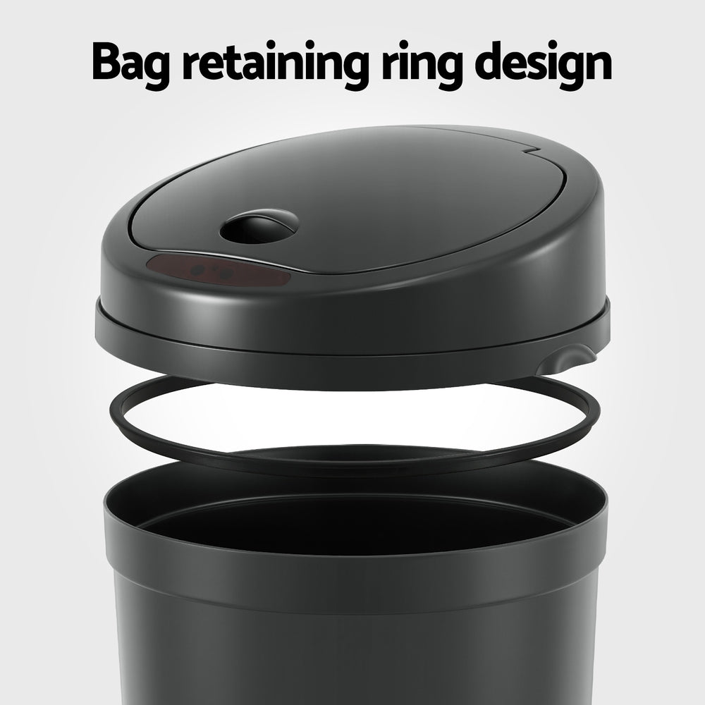 Devanti 9L Motion Sensor Bin – Black