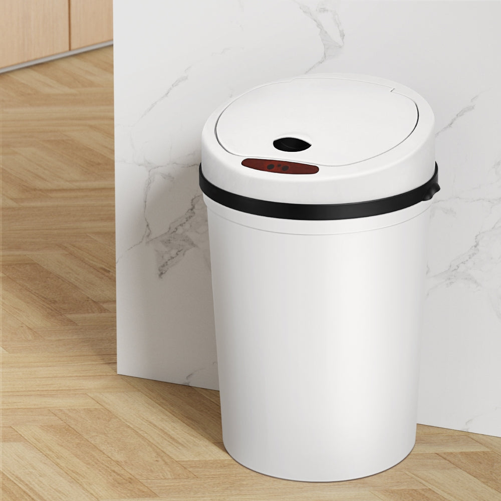 Devanti 9L Motion Sensor Bin – White