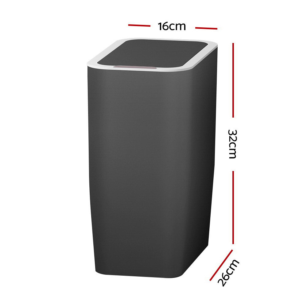 Devanti 9L Motion Sensor Bin – Ash Black