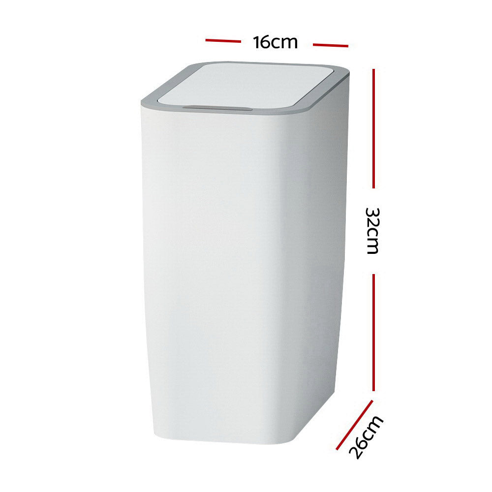 Devanti 9L Motion Sensor Bin – White