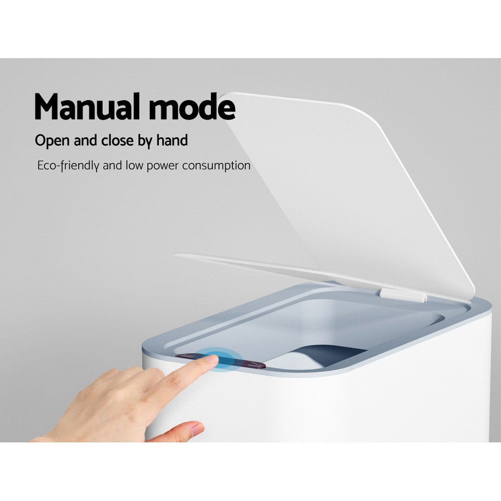 Devanti 9L Motion Sensor Bin – White