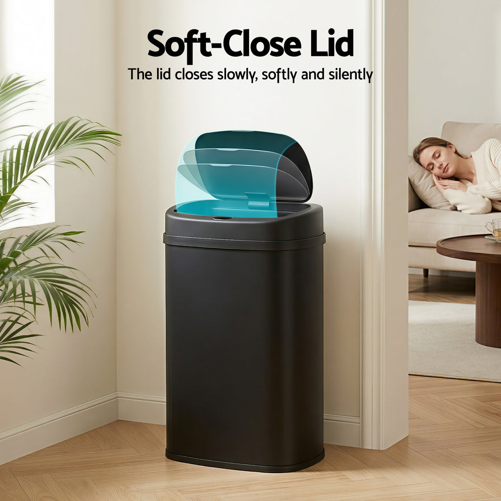 Devanti 50L Motion Sensor Bin – Black