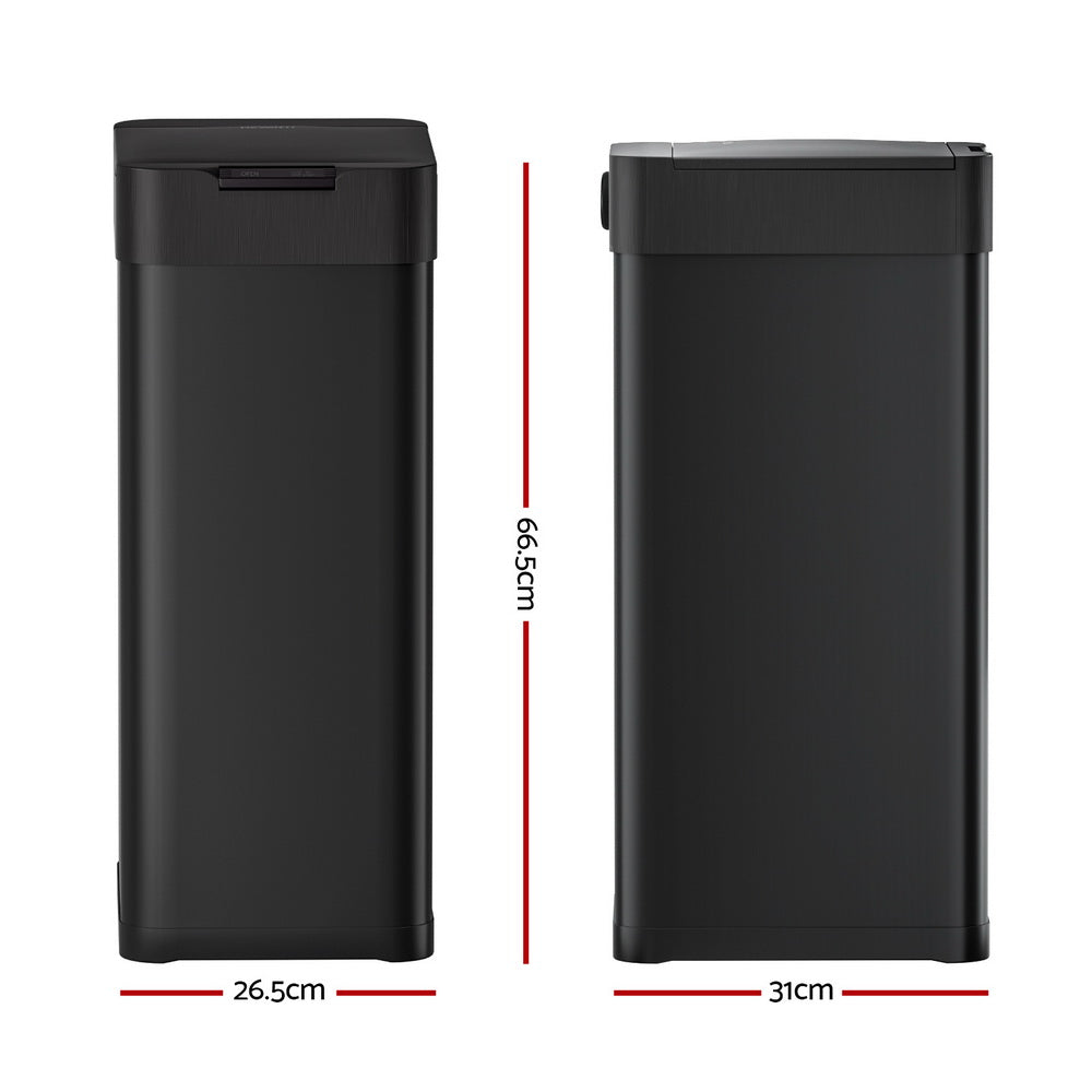 Devanti 50L Motion Sensor Bin – Black