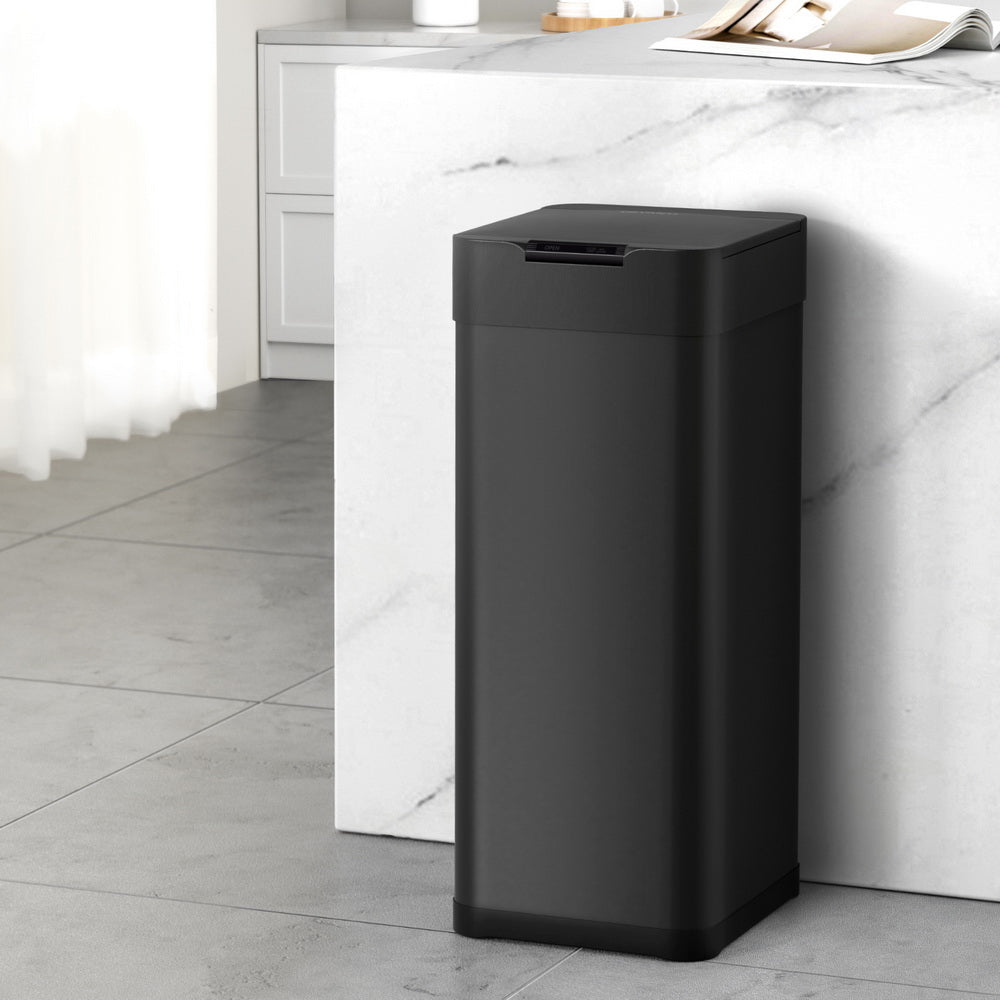 Devanti 50L Motion Sensor Bin – Black