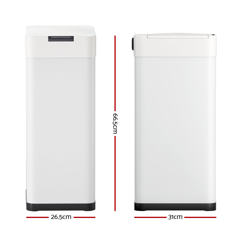 Devanti 50L Motion Sensor Bin – White
