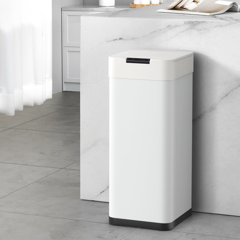 Devanti 50L Motion Sensor Bin – White