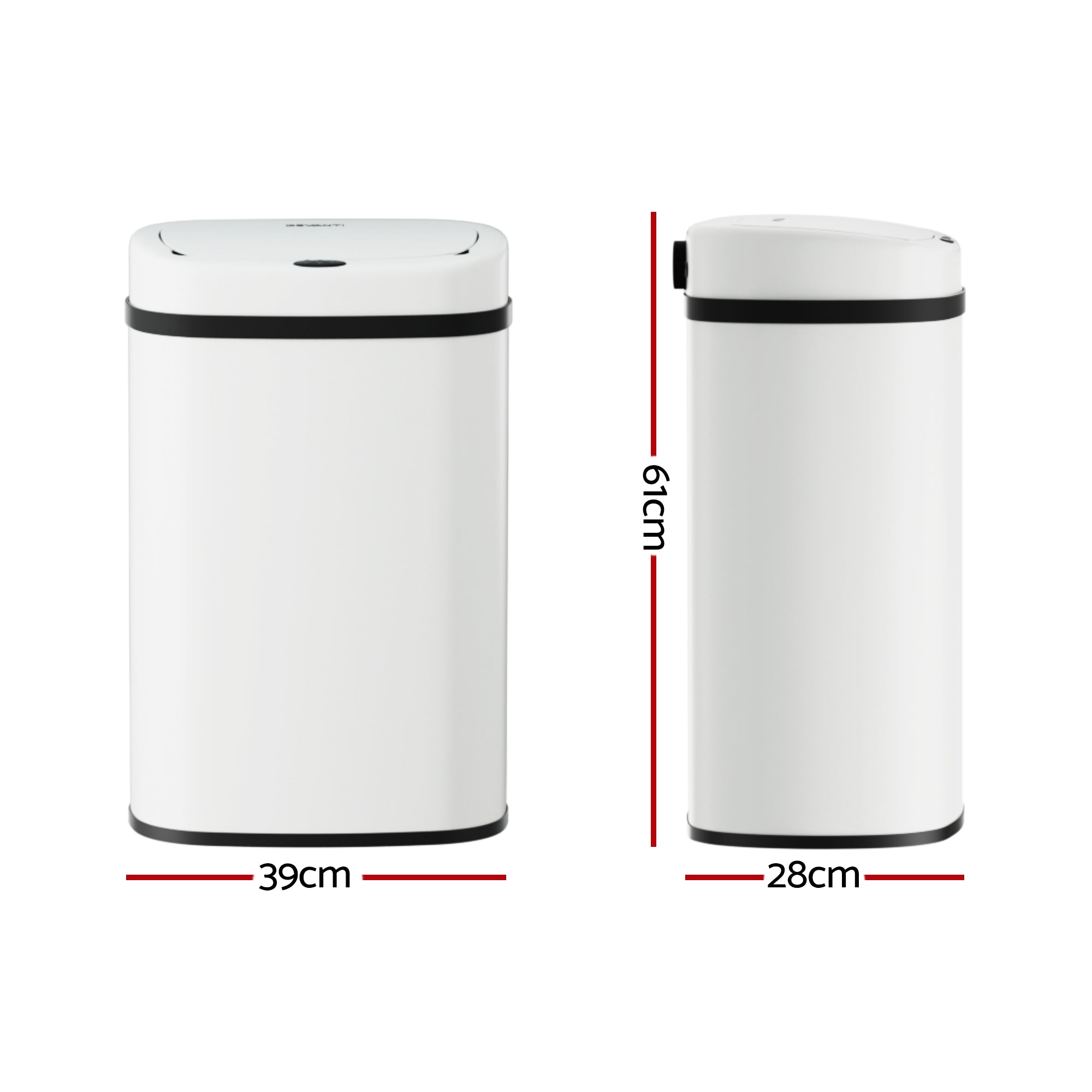 Devanti 50L Motion Sensor Bin – White