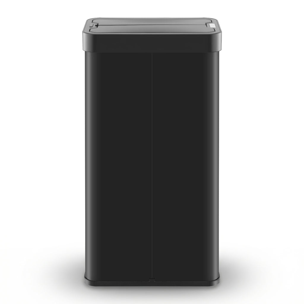 Devanti 70L Slim Dual-Wing Sensor Bin – Black