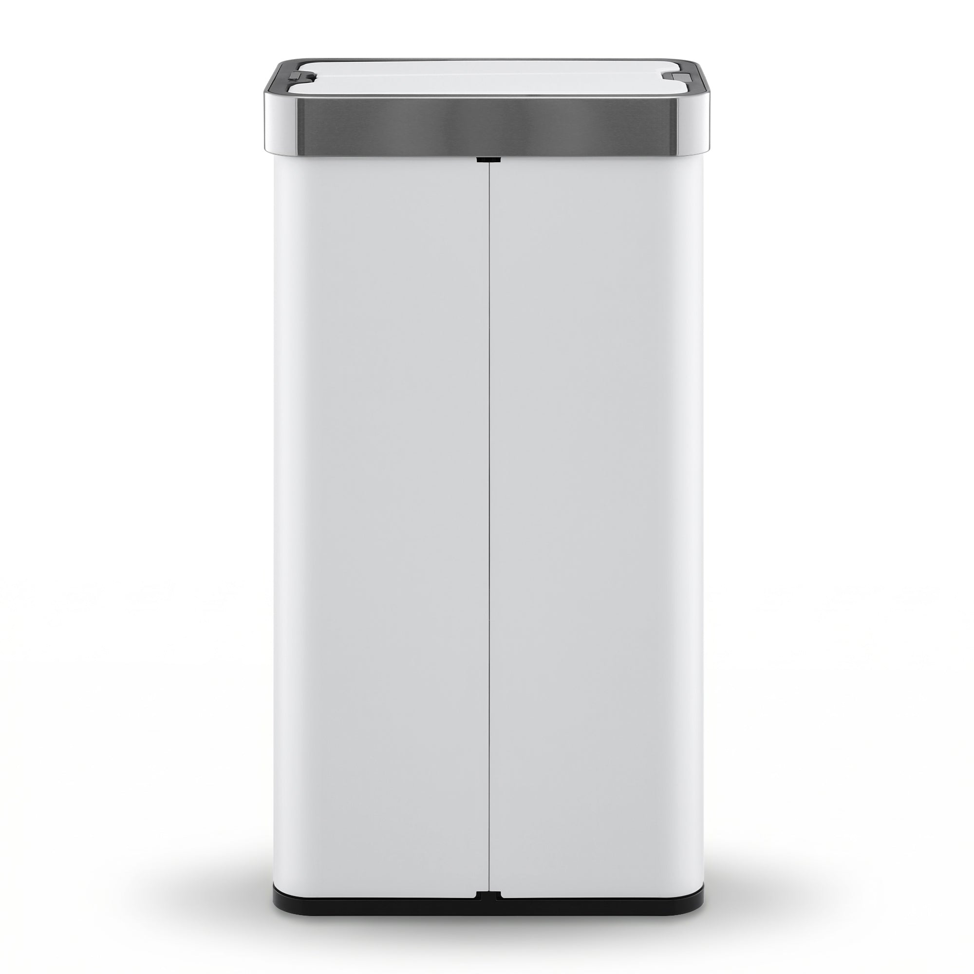 Devanti 70L Slim Dual-Wing Sensor Bin – White
