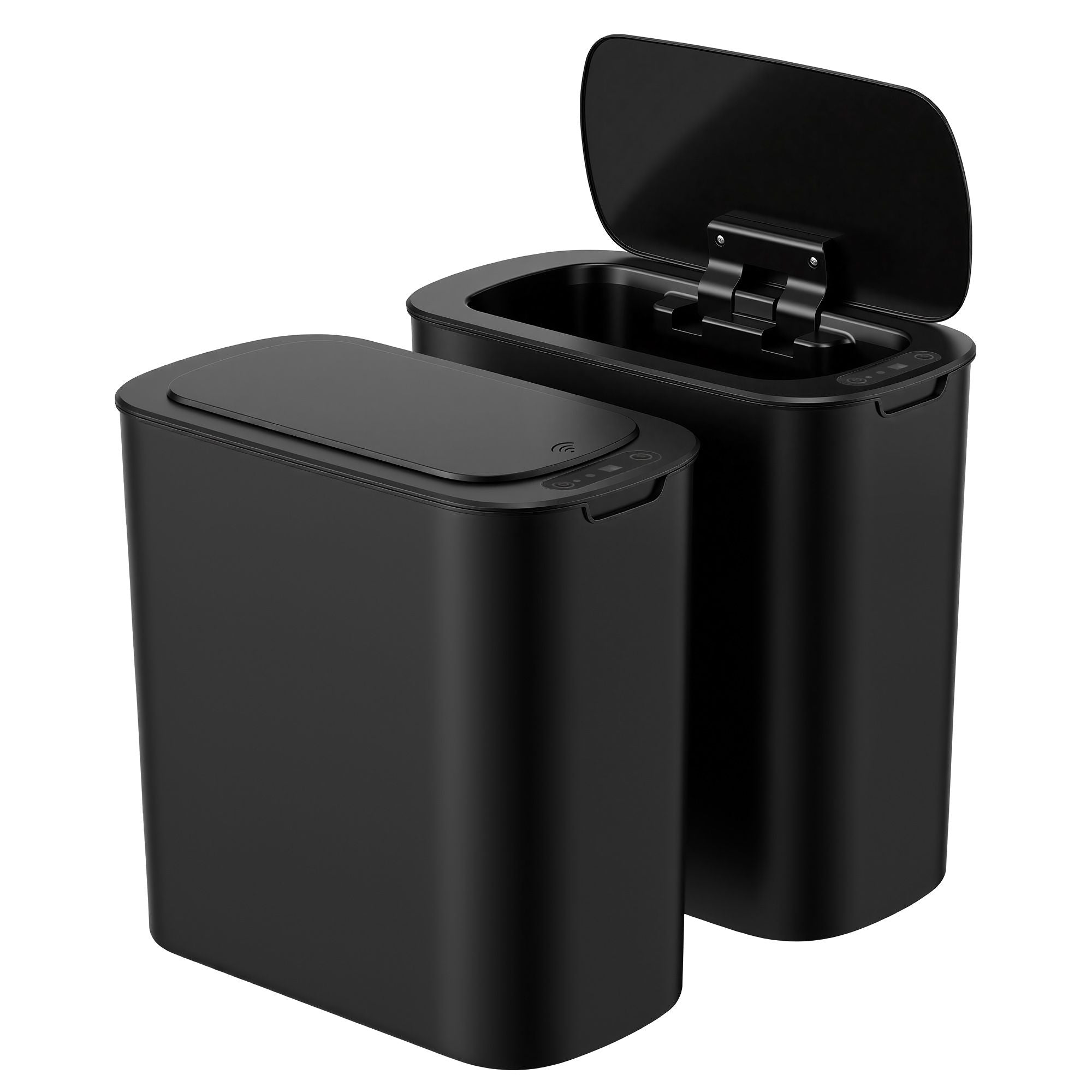 Devanti 2-Pack 11L Motion Sensor Bins – Black