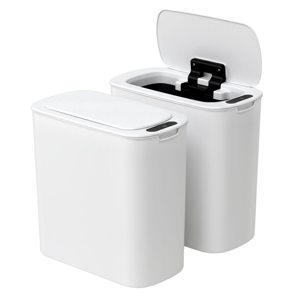 Devanti 2-Pack 11L Motion Sensor Bins – White