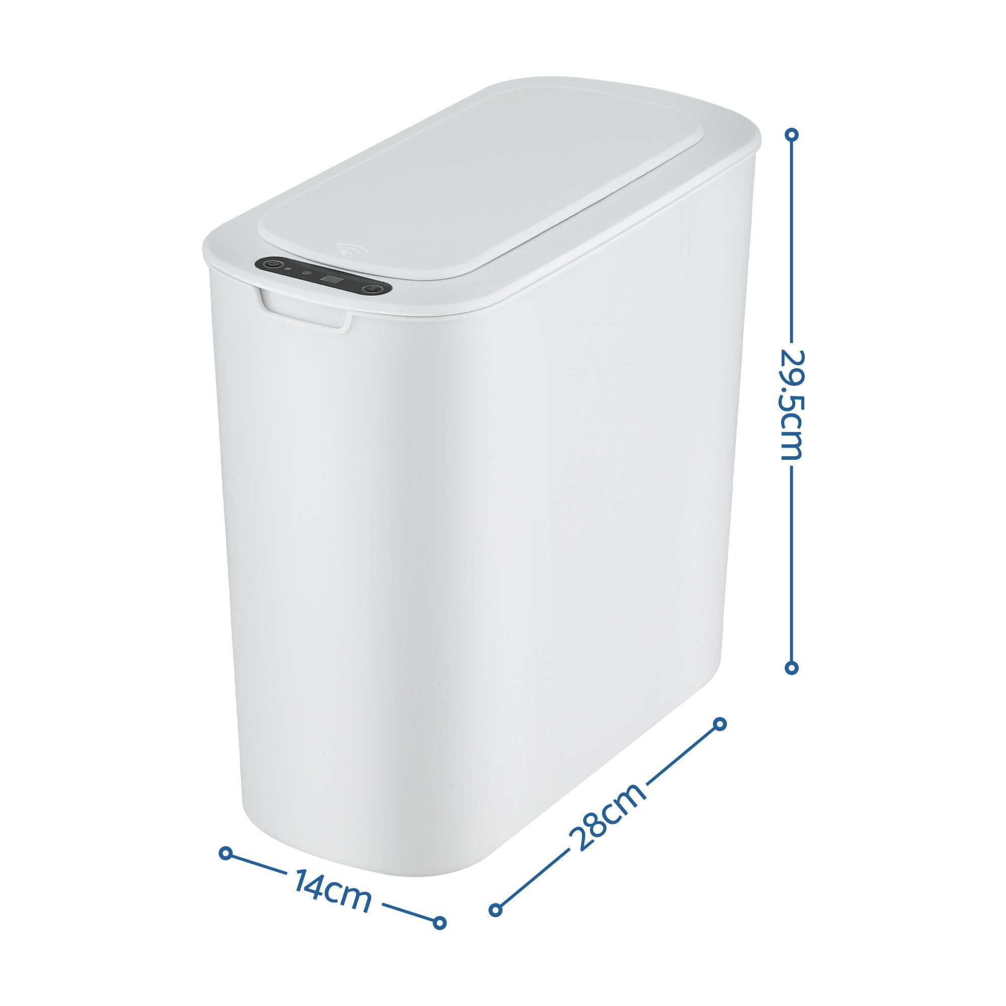 Devanti 2-Pack 11L Motion Sensor Bins – White
