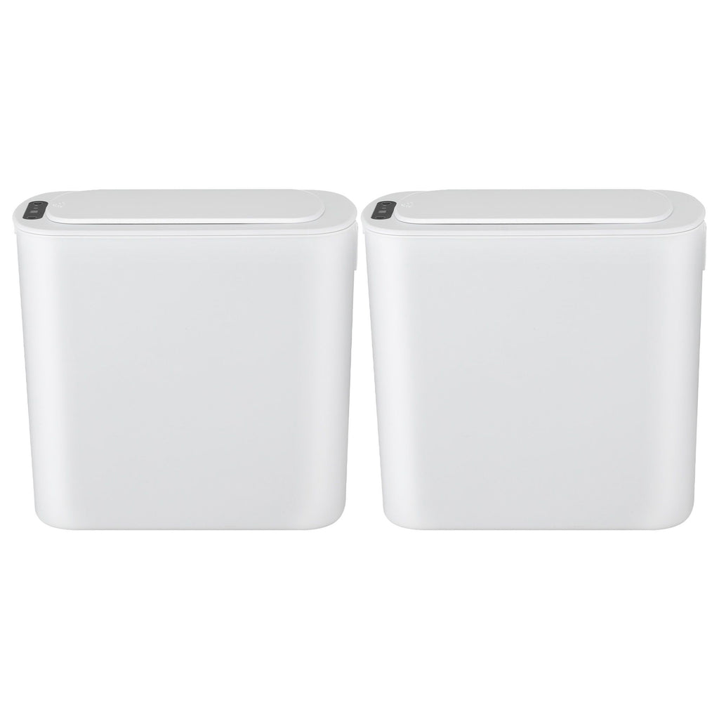 Devanti 2-Pack 11L Motion Sensor Bins – White