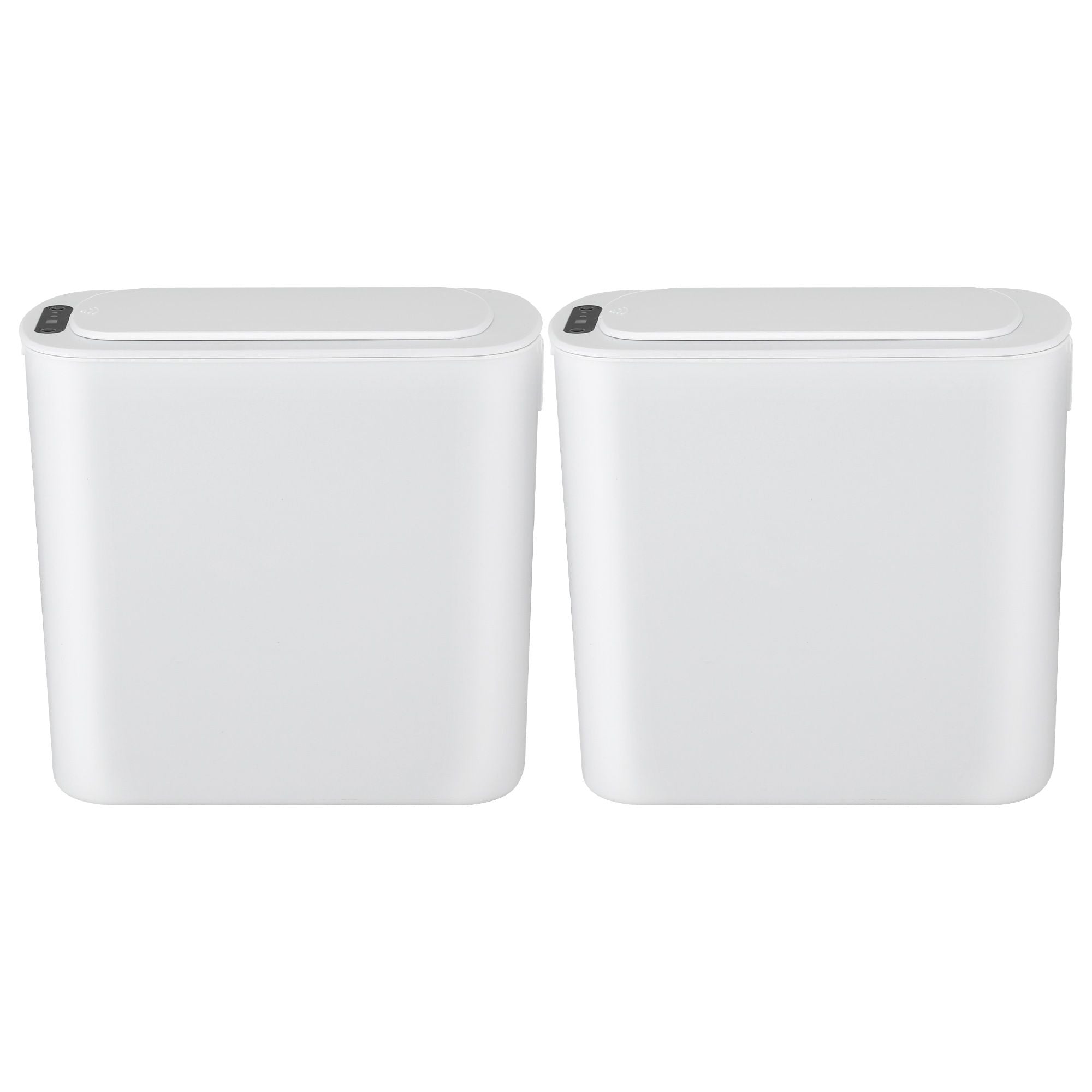 Devanti 2-Pack 11L Motion Sensor Bins – White