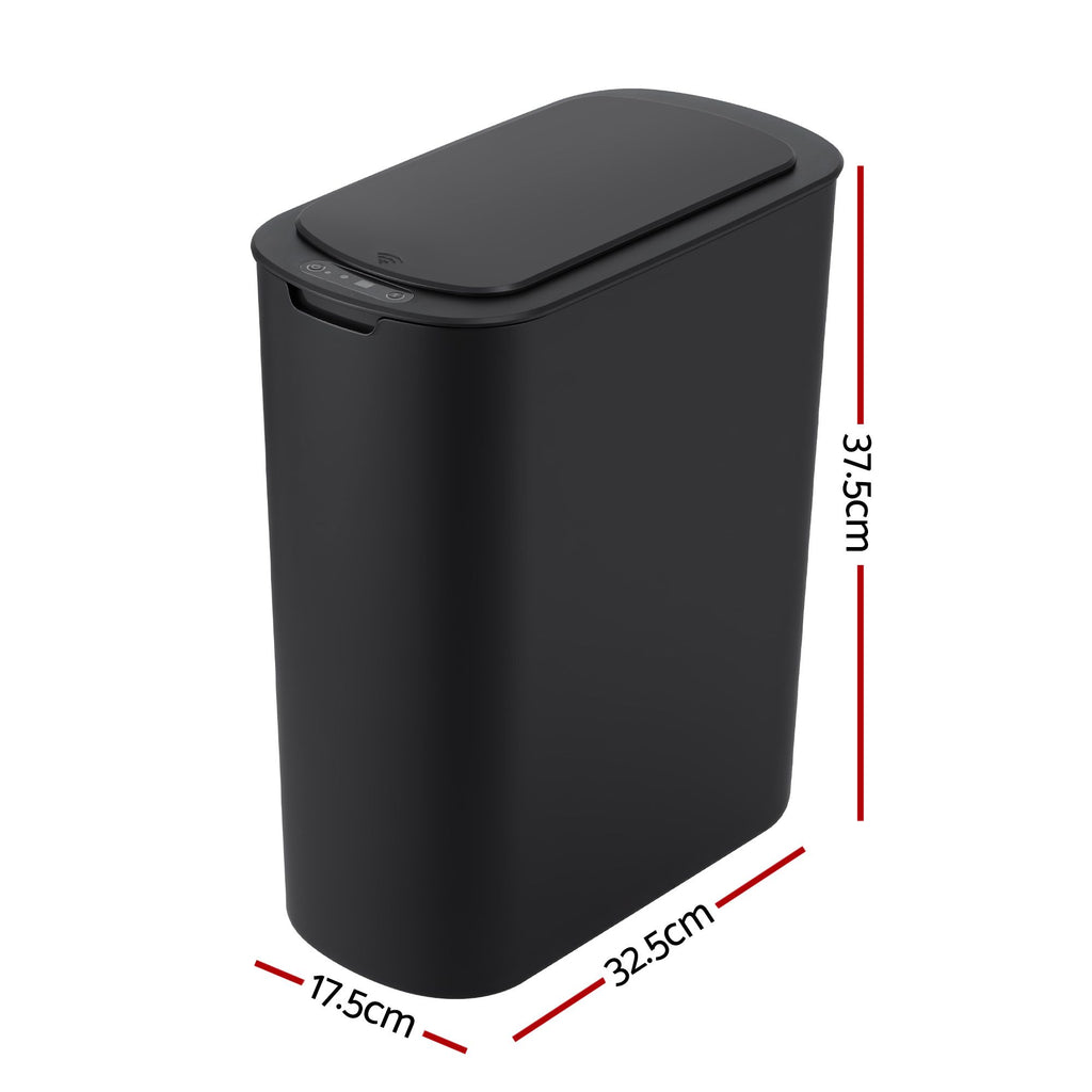 Devanti 21L Slim Motion Sensor Bin – Black