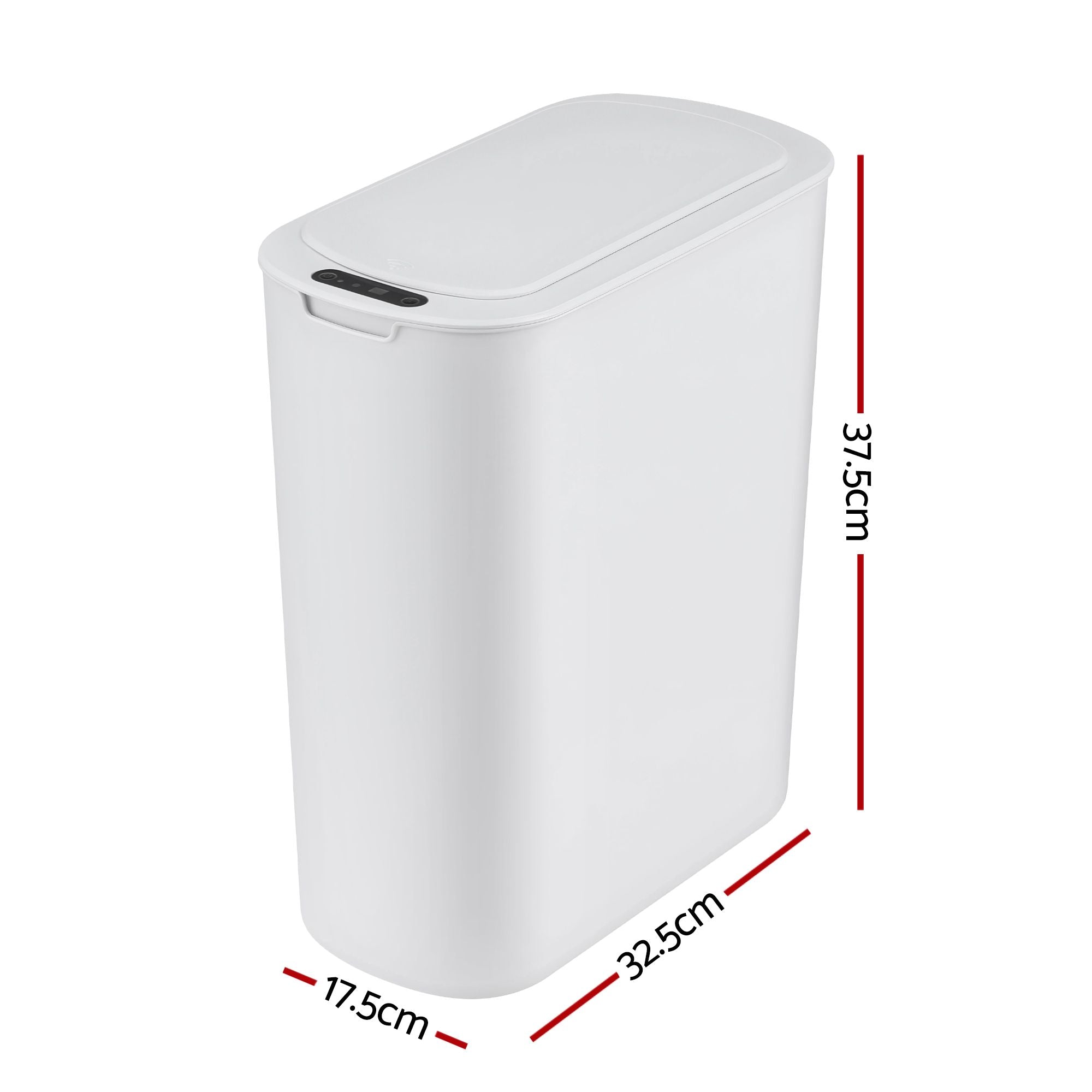 Devanti 21L Slim Motion Sensor Bin – White