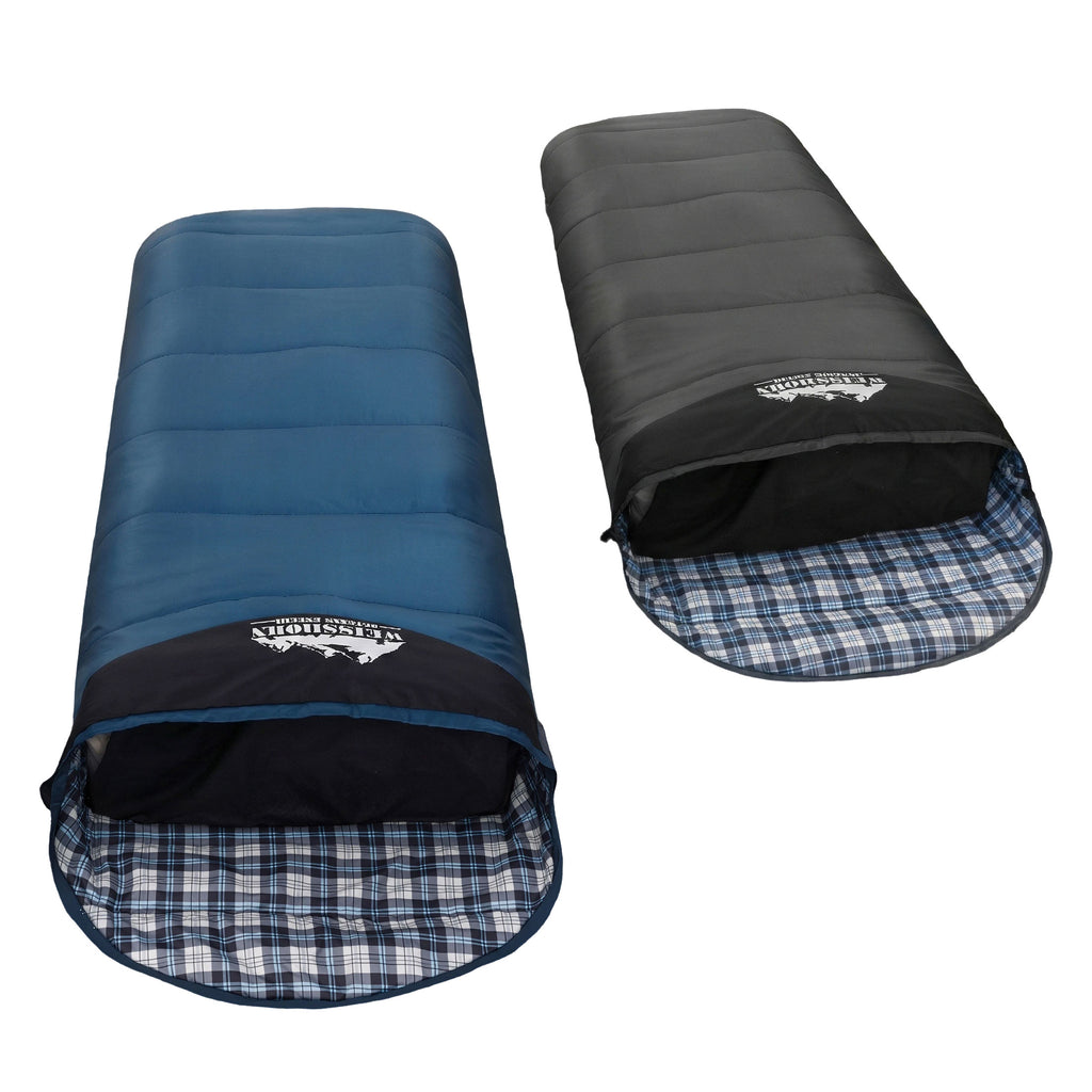 Weisshorn Sleeping Bag Set of 2 Single Thermal Camping Hiking Tent 0℃