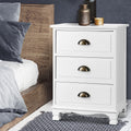 Artiss Thyme 3-Drawer Storage Cabinet – White