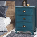 Artiss Thyme 3-Drawer Storage Cabinet – Blue